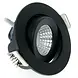 LCB LED Mini Inbouwspot IP65 - Zwart 62MM - 5W 450LM - 2700K 827 Warm Wit | Zaagmaat 52MM - Triac Dimbaar | 230v