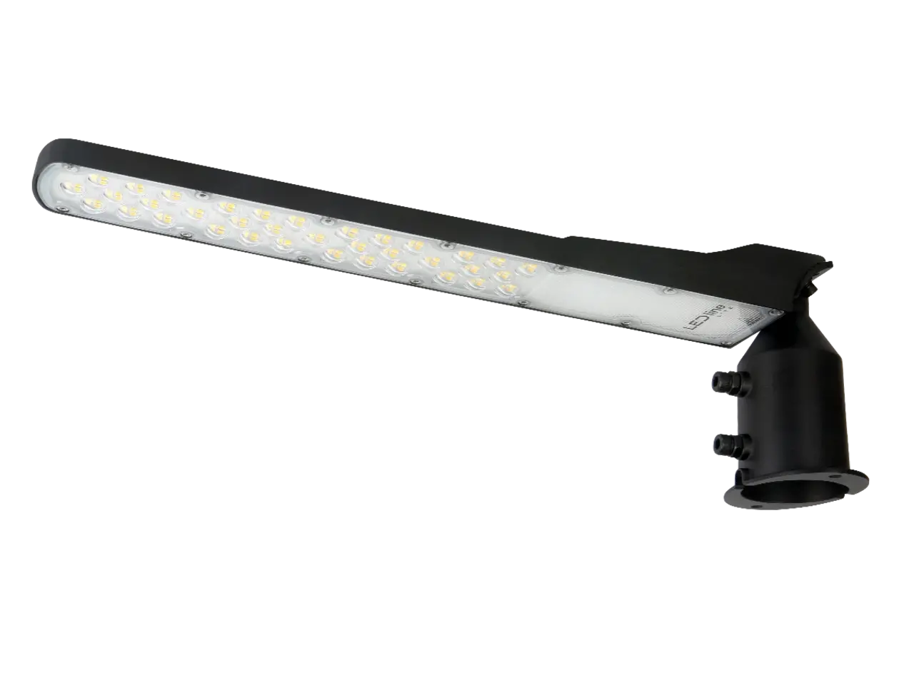LED Line LED Straatlamp IP65 - Zwart modern - 100W 10000Lm | retrofit 60mm | 840 Koel Wit LED Line LED Straatlamp IP65 - Zwart modern - 100W 10000Lm | retrofit 60mm | 840 Koel Wit