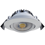 LCB LED Inbouwspot IP65 - 82MM Wit - 6W 580Lm - CCT 827 - 830 - 840 Multi Color Switch | Zaagmaat 67MM Triac Dimbaar - Inclusief Lasdoos