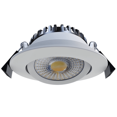 LCB LED Inbouwspot IP65 - 82MM Wit - 6W 580Lm - CCT 827 - 830 - 840 Multi Color Switch | Zaagmaat 67MM Triac Dimbaar - Inclusief Lasdoos