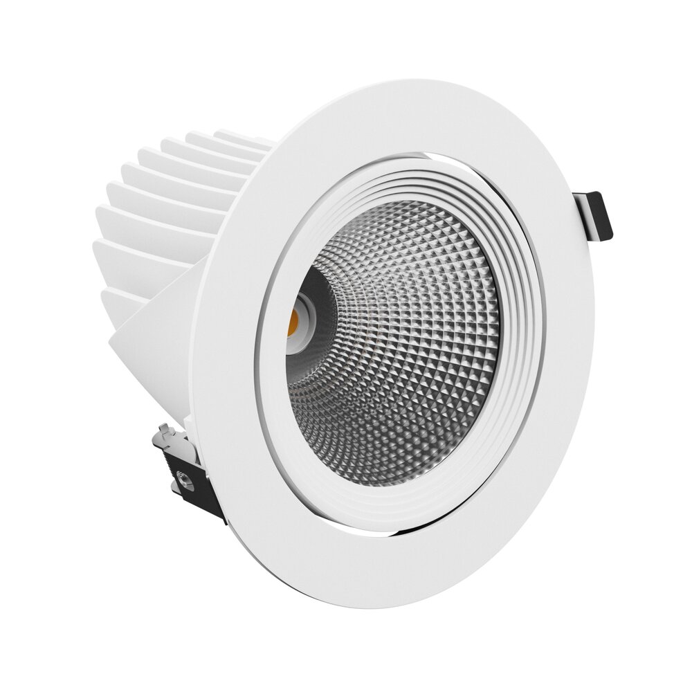 Spectrum LED Downlight Kantelbaar Sal Silena Wit 40W 5000lm 50D - 940 Warm Wit | 175mm - Beste Kleurweergave | 5 jaar garantie Spectrum LED Downlight Kantelbaar Sal Silena Wit 40W 5000lm 50D - 940 Warm Wit | 175mm - Beste Kleurweergave | 5 jaar garantie