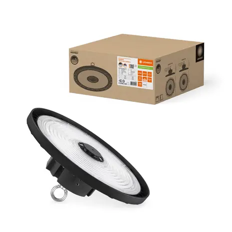 Ledvance LED Highbay Gen 5 Aluminium Zwart 150W 26700lm 110D - 840 Koel Wit | IP66 - 1-10V Dimbaar Ledvance LED Highbay Gen 5 Aluminium Zwart 150W 26700lm 110D - 840 Koel Wit | IP66 - 1-10V Dimbaar