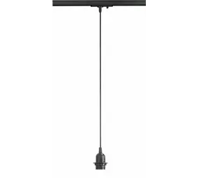 LCB 3-Fase Spanningsrail Pendel fitting Zwart | E27 Fitting met pendel 1 Meter - 3 phase Universeel LCB 3-Fase Spanningsrail Pendel fitting Zwart | E27 Fitting met pendel 1 Meter - 3 phase Universeel