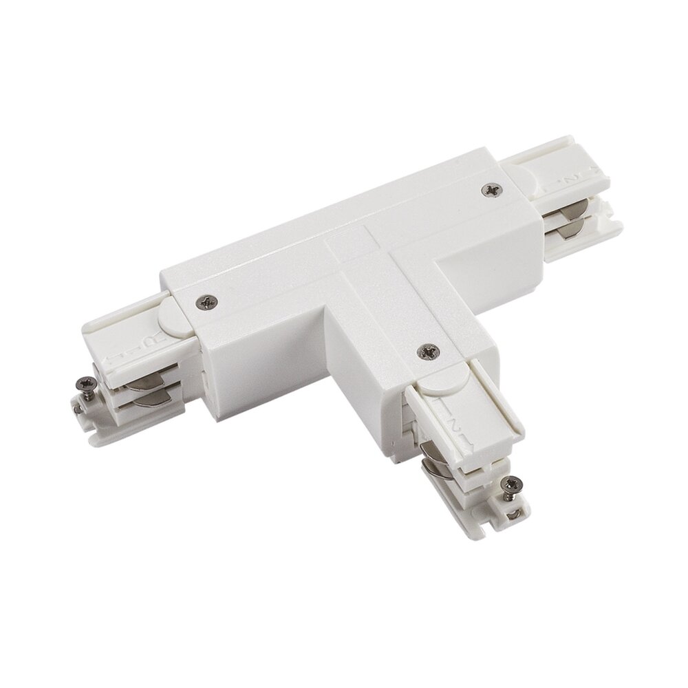 Spectrum 3-Fase Spanningsrail toebehoren | T verbinding - Koppelstuk - Links voeding SPS 2 Connector - Wit