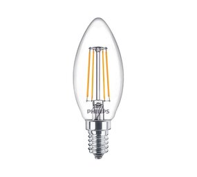 Philips MASTER Value LEDcandle E14 Filament Helder 3.4W 470lm - 927 | Beste Kleurweergave - Dimbaar – Vervangt 40W