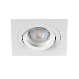 Kanlux LED Inbouwspot Vierkant GU10 - Wit - Seidy 92MM |  IP20 kantelbaar - GU10 Fitting - zaagmaat 74mm Kanlux LED Inbouwspot Vierkant GU10 - Wit - Seidy 92MM |  IP20 kantelbaar - GU10 Fitting - zaagmaat 74mm