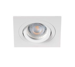 Kanlux LED Inbouwspot Vierkant GU10 - Wit - Seidy 92MM |  IP20 kantelbaar - GU10 Fitting - zaagmaat 74mm Kanlux LED Inbouwspot Vierkant GU10 - Wit - Seidy 92MM |  IP20 kantelbaar - GU10 Fitting - zaagmaat 74mm