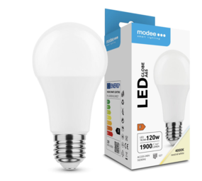 Modee OP=OP LED Lamp - E27 A60 - 18,5W 1900lm - 4000K - PVC