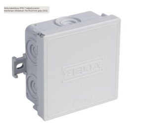 LCB Kabeldoos IP55 -  Waterdichte Lasdoos -  Grijs Vierkant - 7 ingangen - 75x75x37MM