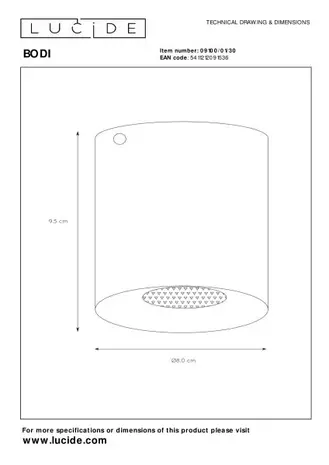 Lucide LED Plafondspot GU10 - Zwart - BODI Opbouw | 80MM Breed - GU10 Fitting - 230v Lucide LED Plafondspot GU10 - Zwart - BODI Opbouw | 80MM Breed - GU10 Fitting - 230v