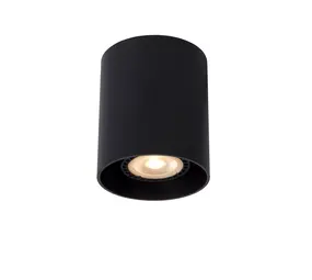Lucide LED Plafondspot GU10 -  Zwart - BODI Opbouw | 80MM Breed - GU10 Fitting - 230v