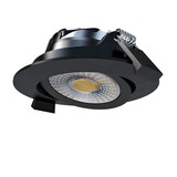 LED Inbouwspot IP65 - 82MM Mat Zwart - 6W 580Lm  - CCT 827 - 830 - 840 Multi Color Switch | Zaagmaat 67MM Triac Dimbaar