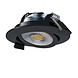 LCB LED Inbouwspot IP65 - 82MM Mat Zwart - 6W 580Lm  - CCT 827 - 830 - 840 Multi Color Switch | Zaagmaat 67MM Triac Dimbaar