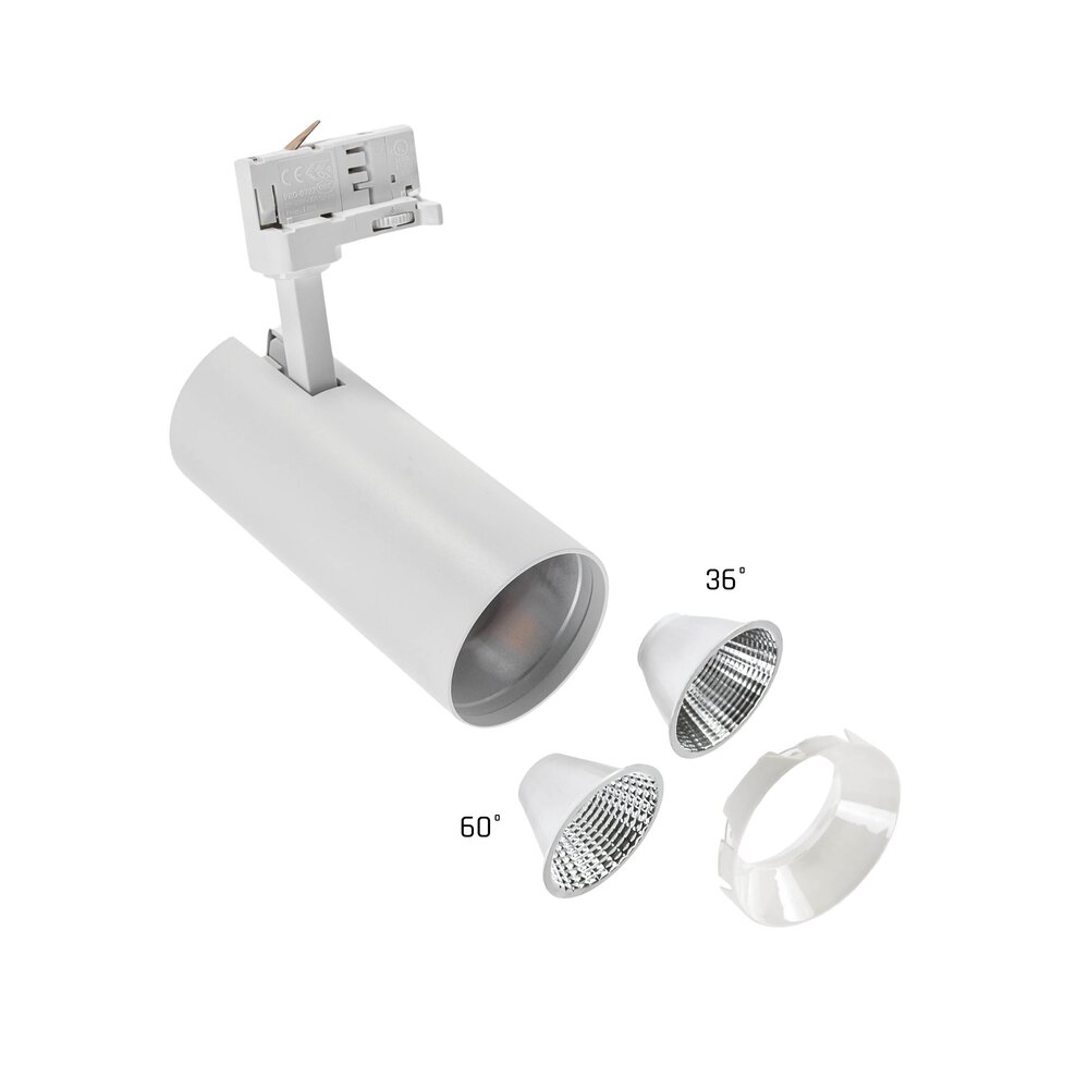 Spectrum LED Railspot 3-Fase Spot Andromeda Wit 25W 3200lm 36D - 930 Warm Wit | Beste Kleurweergave Spectrum LED Railspot 3-Fase Spot Andromeda Wit 25W 3200lm 36D - 930 Warm Wit | Beste Kleurweergave