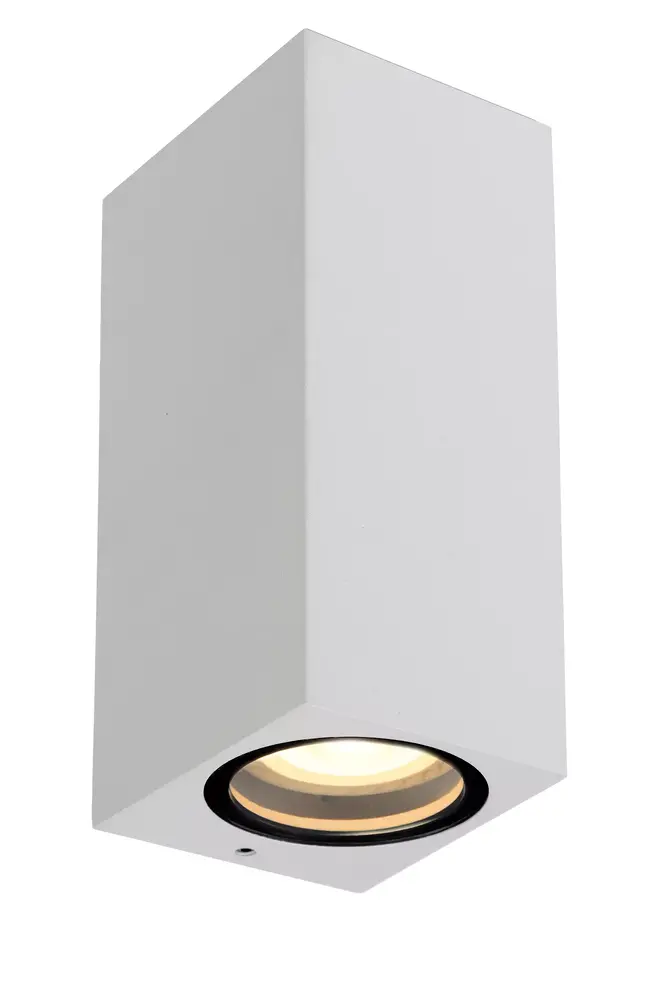 Lucide LED Wandlamp Buiten Zaro - 2x GU10 - IP44 - Aluminium - Wit Lucide LED Wandlamp Buiten Zaro - 2x GU10 - IP44 - Aluminium - Wit
