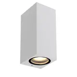 Lucide ZARO - Wandspot Buiten - 2xGU10 - IP44 - Wit