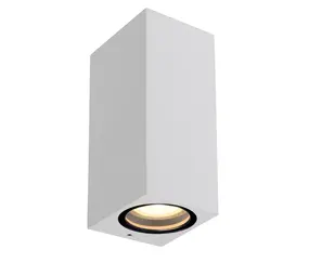 Lucide ZARO - Wandspot Buiten - 2xGU10 - IP44 - Wit