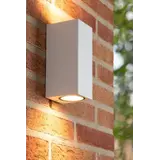 Lucide OP=OP ZARO Wandspot Buiten-Wit-2xGU10-35W-IP44-Alumin. Lucide OP=OP ZARO Wandspot Buiten-Wit-2xGU10-35W-IP44-Alumin.