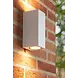 Lucide LED Wandlamp Buiten Zaro - 2x GU10 - IP44 - Aluminium - Wit Lucide LED Wandlamp Buiten Zaro - 2x GU10 - IP44 - Aluminium - Wit