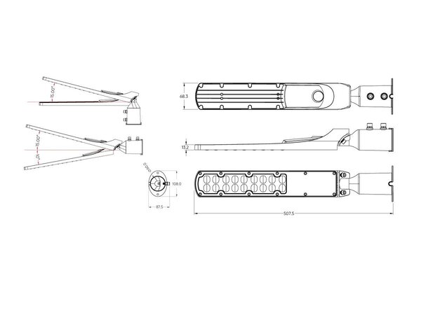 LED Line LED Straatlamp IP65 - 50W 5000lm - 4000K 840 - 3 jaar garantie