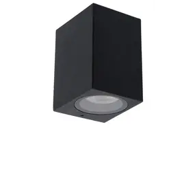 Lucide ZARO - Wandspot / Wandlamp Binnen/Buiten - 1xGU10 - IP44 - Zwart Lucide ZARO - Wandspot / Wandlamp Binnen/Buiten - 1xGU10 - IP44 - Zwart