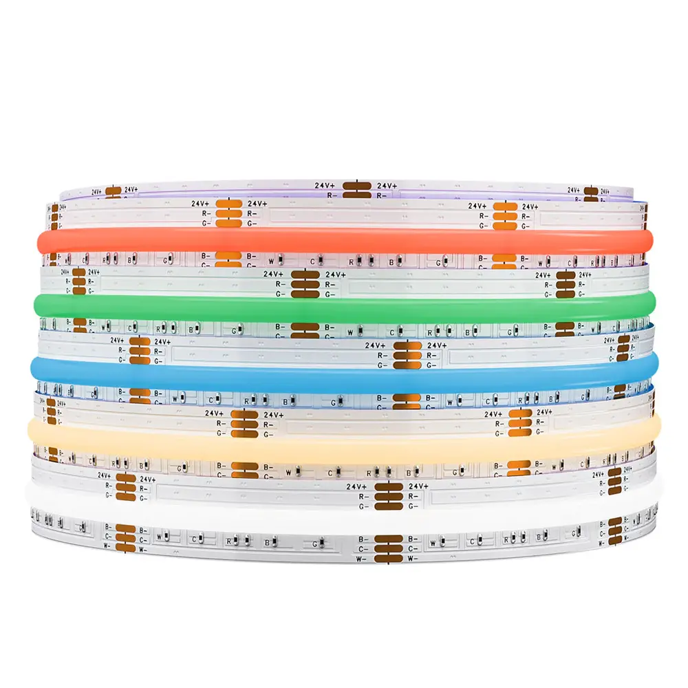 LED Strip 24V FCOB - 1 Meter 16W - 16W/M - RGB+CCT | 960 LEDS/ M - 12mm - IP30