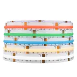 LED Strip FCOB- 5m- 12mm- 24V 80W 16W/m- 960leds p/m- RGB+CCT- IP30
