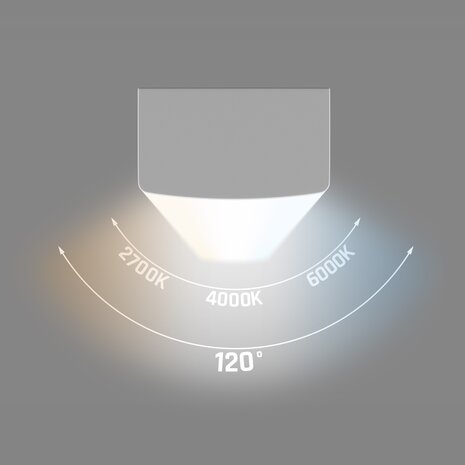 Spectrum LED Montagebalk - Limea Subtilo - 60cm - 15W - 230V - CCT Instelbaar - 120° - IP20 - Wit - 2 Jaar Garantie