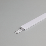 LCB LED Strip U- Tegelprofiel - Uni Tile 12MM - Toebehoren | 2 Meter Afdekkap Difuser opaal PC cover |  PMMA