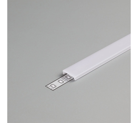 LED Strip U- Tegelprofiel - Uni Tile 12MM - Toebehoren | 2 Meter Afdekkap Difuser opaal PC cover |  PMMA