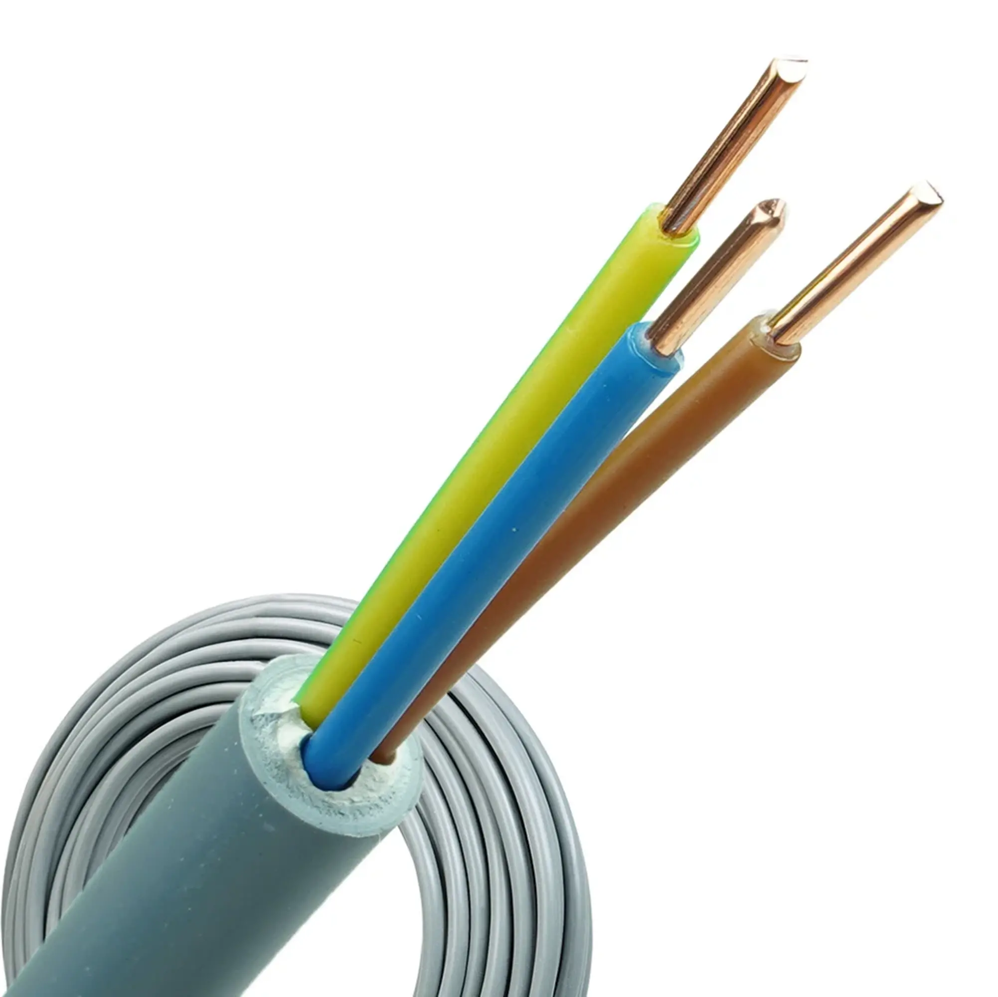 Installatiekabel YMvK kabel 3x2.5 per rol 100 meter - Ledlichtdiscounter.nl