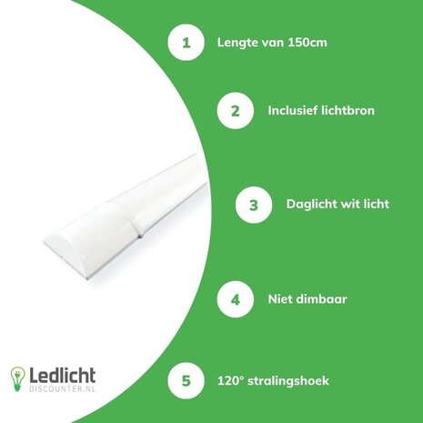 Spectrum LED Batten 150cm - 35W 126lm p/w - 3000K 830 Spectrum LED Batten 150cm - 35W 126lm p/w - 3000K 830