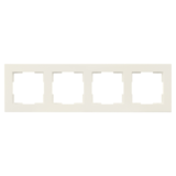 ION Industries Afdekraam V1 - 4-voudig - verticaal/horizontaal - 298 x 85 x 11 mm - alpin wit