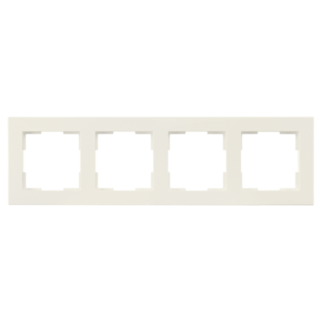 ION Industries Afdekraam V1 - 4-voudig - verticaal/horizontaal - 298 x 85 x 11 mm - alpin wit