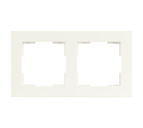 ION Industries Afdekraam V1 - 2-voudig - verticaal/horizontaal - 156 x 85 x 11 mm - alpin wit ION Industries Afdekraam V1 - 2-voudig - verticaal/horizontaal - 156 x 85 x 11 mm - alpin wit