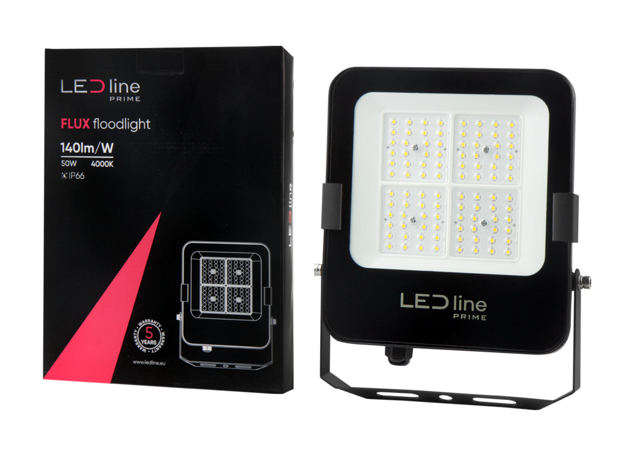 LED Breedstraler IP66 - Zwart PRIME - Schijnwerper 120 Graden - 50W 7000Lm - 4000K 840 Helder wit | 5 jaar garantie LED Breedstraler IP66 - Zwart PRIME - Schijnwerper 120 Graden - 50W 7000Lm - 4000K 840 Helder wit | 5 jaar garantie