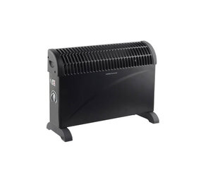 Benson Convector Heater - Zwart - 750W 1250W 2000W - 3 Verwarmingsstanden