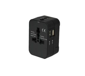 Benson Reisadapter Internationaal - 2 USB Poorten - Wereldwijde Stekkeraansluiting Benson Reisadapter Internationaal - 2 USB Poorten - Wereldwijde Stekkeraansluiting