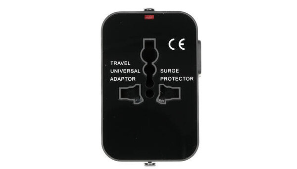 Benson Reisadapter Internationaal - 2 USB Poorten - Wereldwijde Stekkeraansluiting