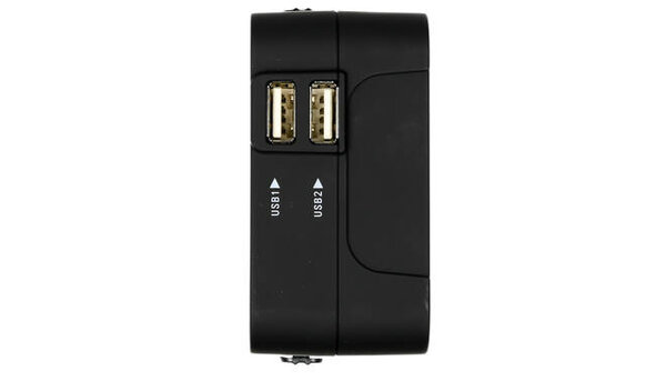 Benson Reisadapter Internationaal - 2 USB Poorten - Wereldwijde Stekkeraansluiting