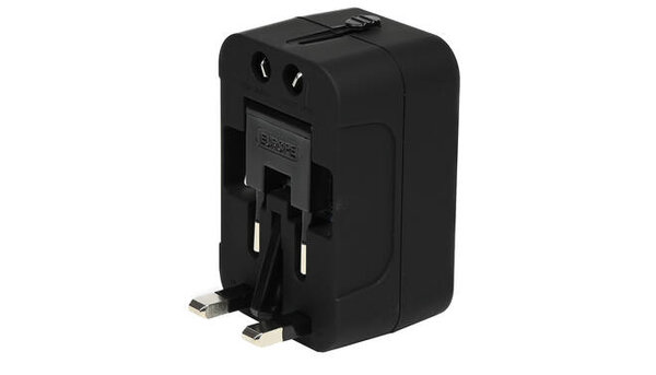 Benson Reisadapter Internationaal - 2 USB Poorten - Wereldwijde Stekkeraansluiting