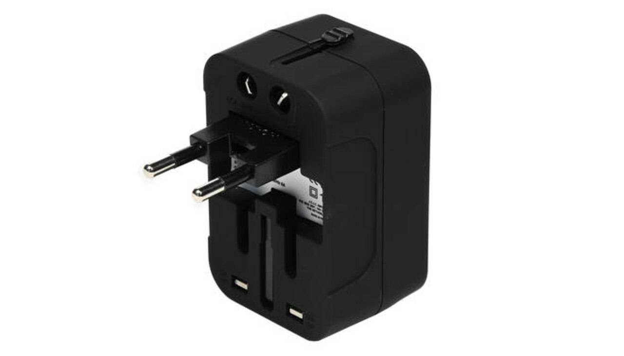 Benson Reisadapter Internationaal - 2 USB Poorten - Wereldwijde Stekkeraansluiting