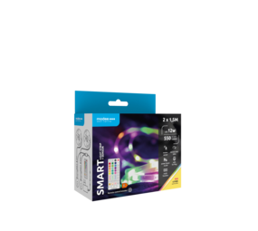 Modee LED Strip Complete Set - 2×1,5m - 12W - RGB+2700K - Incl. Afstandsbediening & Sensor