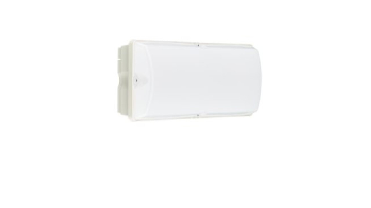 Philips LED Bulkhead - Ledinaire - WL055V - Wit - IP65 - 6W 600lm - 3000K Warm Wit - 374x150mm | Bewegingssensor Philips LED Bulkhead - Ledinaire - WL055V - Wit - IP65 - 6W 600lm - 3000K Warm Wit - 374x150mm | Bewegingssensor
