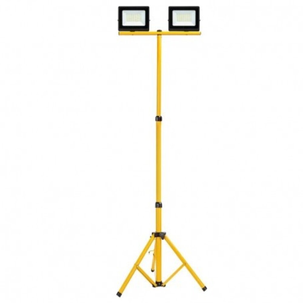Modee LED Werklamp op statief - 2x30W Totaal 6600 Lumen - 4000K - IP65