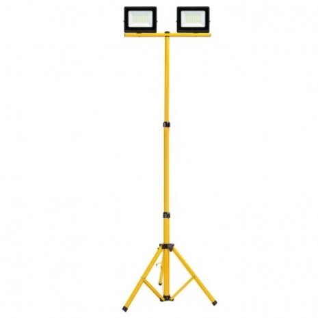 Modee LED Werklamp op statief - 2x30W Totaal 6600 Lumen - 4000K - IP65