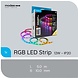 Modee LED Strip 5m 12W RGB+2700K Complete Set met Afstandsbediening Modee LED Strip 5m 12W RGB+2700K Complete Set met Afstandsbediening