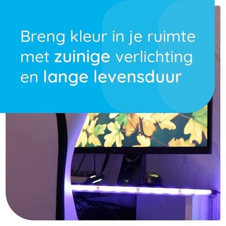 Modee LED Strip - 5m 12W - RGB+2700K - Complete set - Incl. afstandsbediening Modee LED Strip - 5m 12W - RGB+2700K - Complete set - Incl. afstandsbediening