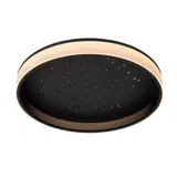 Lucide OP=OP LED Plafondlamp Sterrenhemel  - ESTREJA Zwart - Ø 40cm - 40W -  CCT 2500K/3000K Instelbaar | Dimbaar + RF afstandbediening