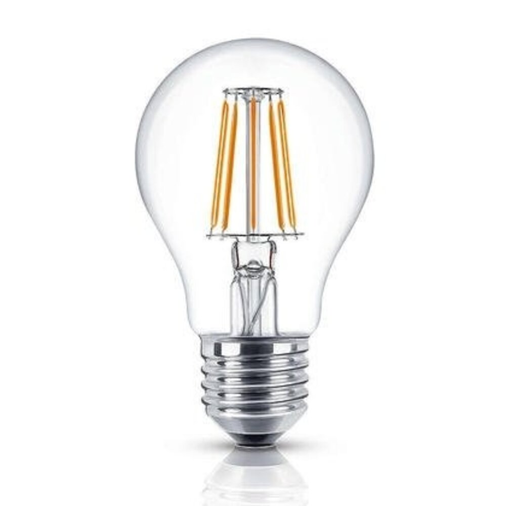 Spectrum LED Filament lamp Helder glas - E27 Fitting - Peer A60 - 3.8W  213Lm/ W - 3000K 830 warm wit | Energie label A Spectrum LED Filament lamp Helder glas - E27 Fitting - Peer A60 - 3.8W  213Lm/ W - 3000K 830 warm wit | Energie label A